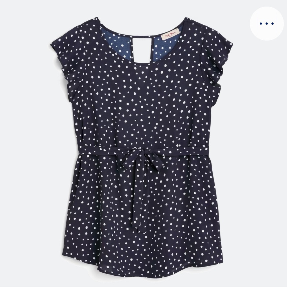 Full Moon Claire Maternity Tie Front Blouse